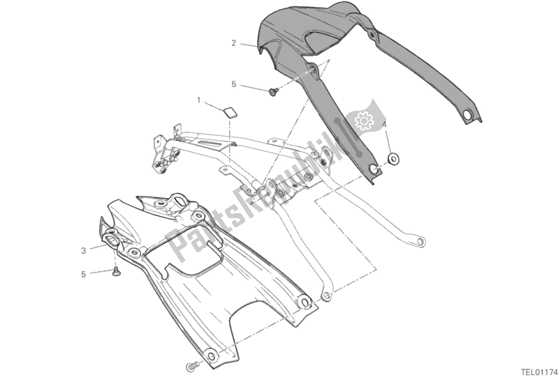 Wszystkie części do Tylny B? Otnik Ducati Scrambler 1100 Special USA 2018